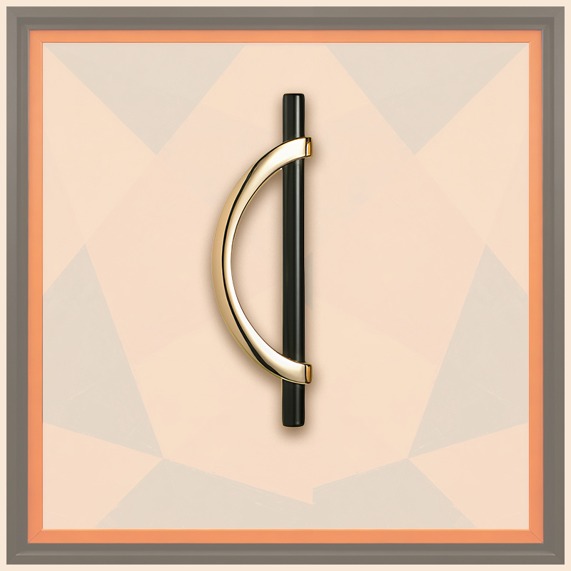 High-End Zinc Alloy Semi-Circular Cabinet Drawer Handle