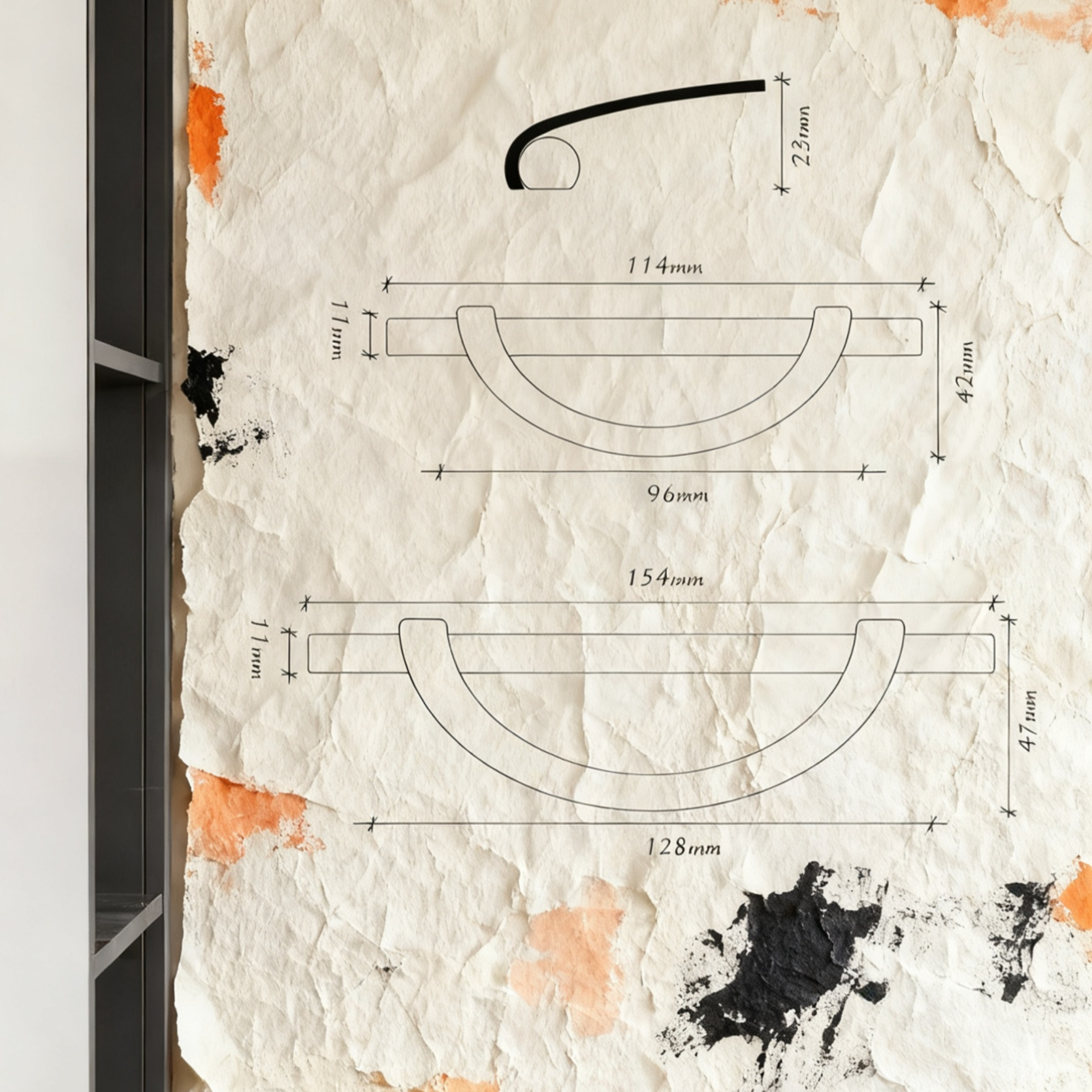 High-End Zinc Alloy Semi-Circular Cabinet Drawer Handle