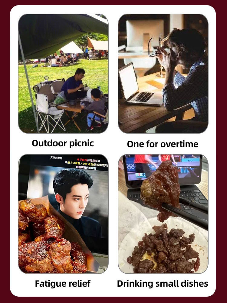 【Chosen by Millions of Families】100% Premium Golden Sun-Dried Beef Jerky ❤️ Zero Additives❤️ Dangerously Addictive!