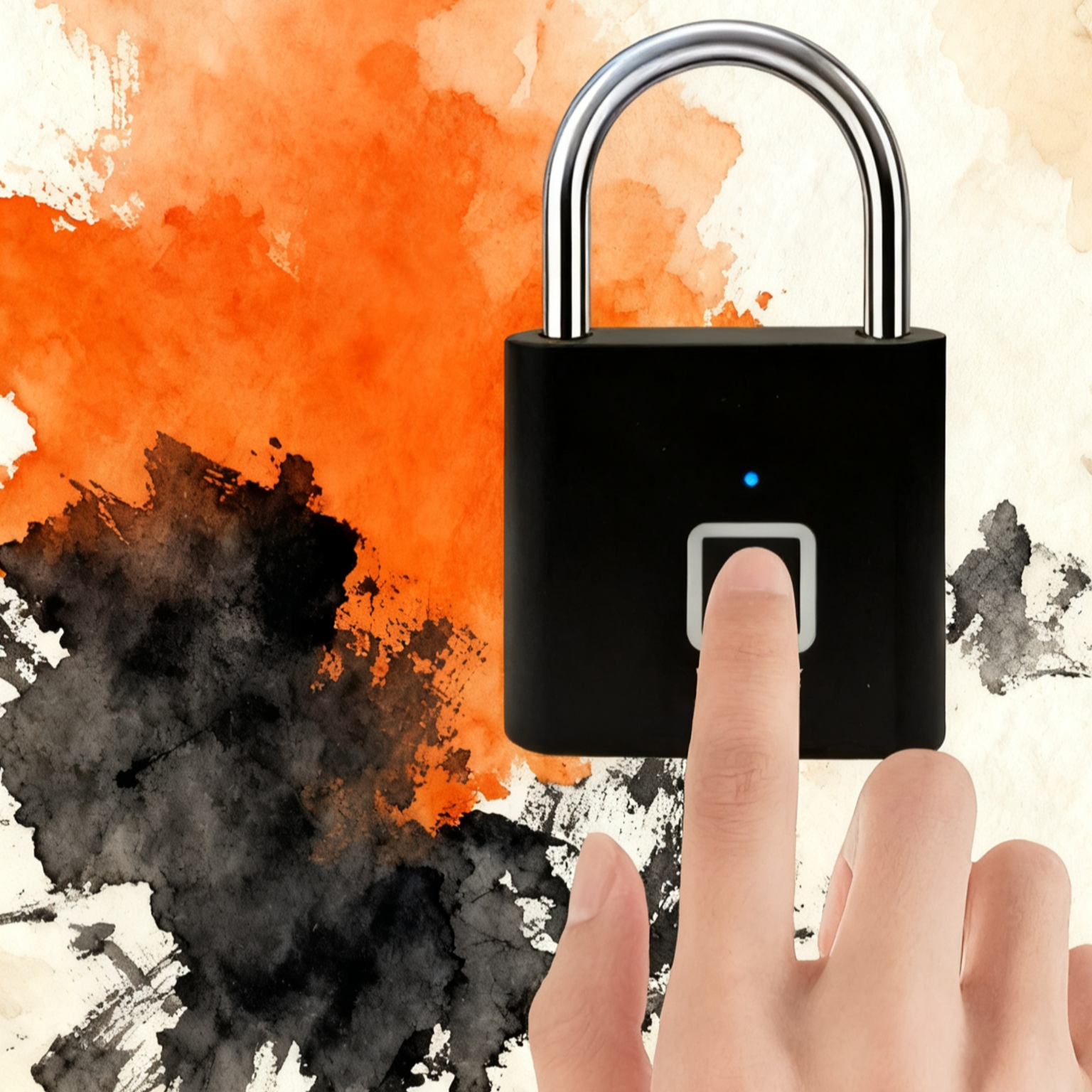 Outdoor Waterproof Fingerprint Padlock for Home Security