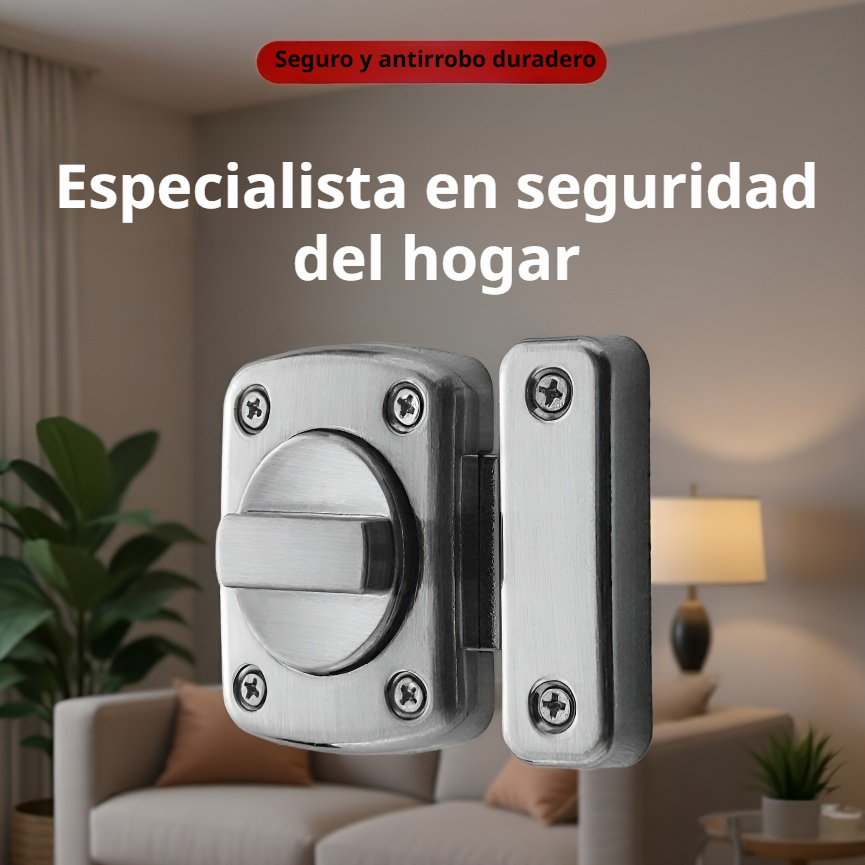 Cerrojo giratorio de aleación de zinc reforzado antirrobo