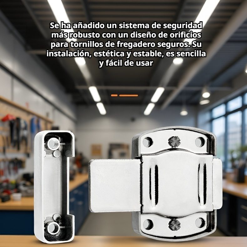 Cerrojo giratorio de aleación de zinc reforzado y antirrobo