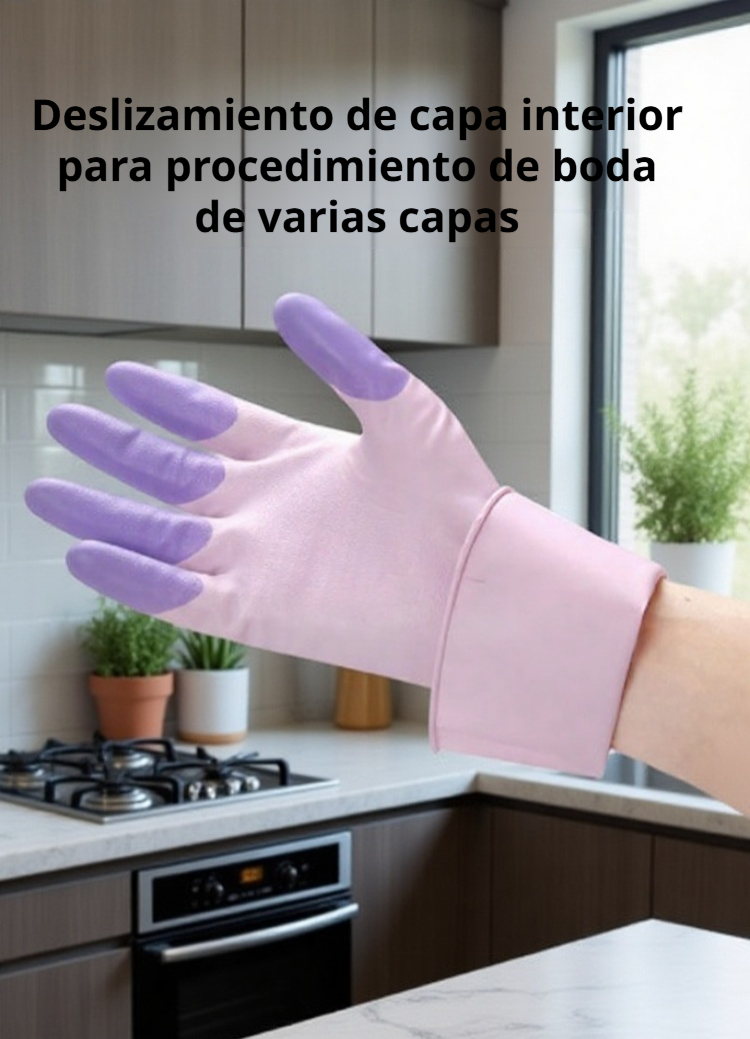 Guantes cómodos y duraderos para limpieza del hogar