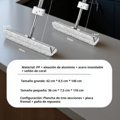 Mopa triangular de doble cara, sin necesidad de lavado a mano
