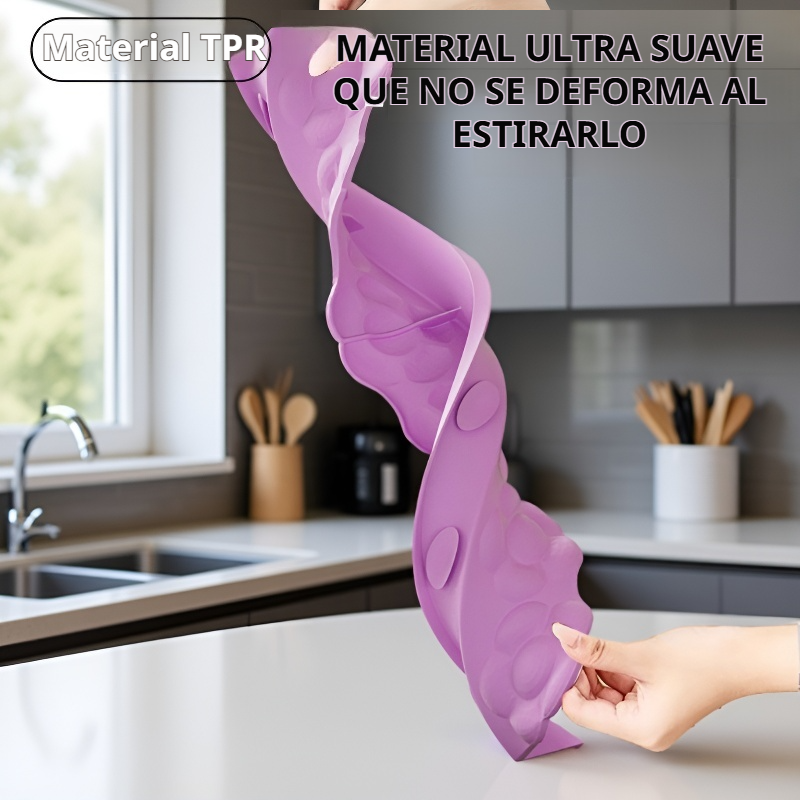 Barrera de silicona contra salpicaduras de agua