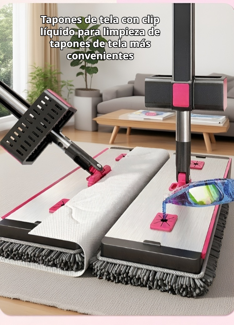 Mopa desodorizante apta para uso en seco y húmedo