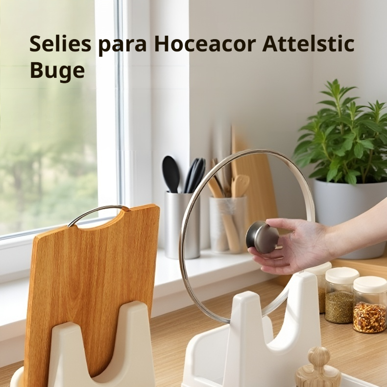 Soporte multifuncional para tapa de olla y drenaje de cocina