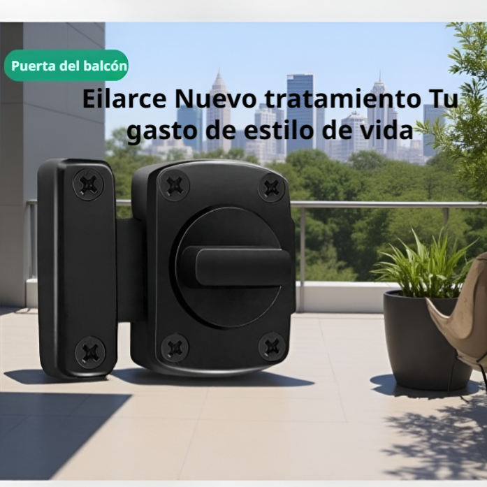 Protección del hogar con cerrojo giratorio reforzado