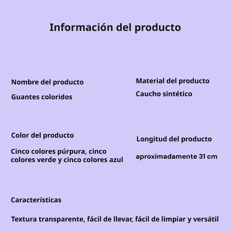 Guantes resistentes para lavar platos y superficies