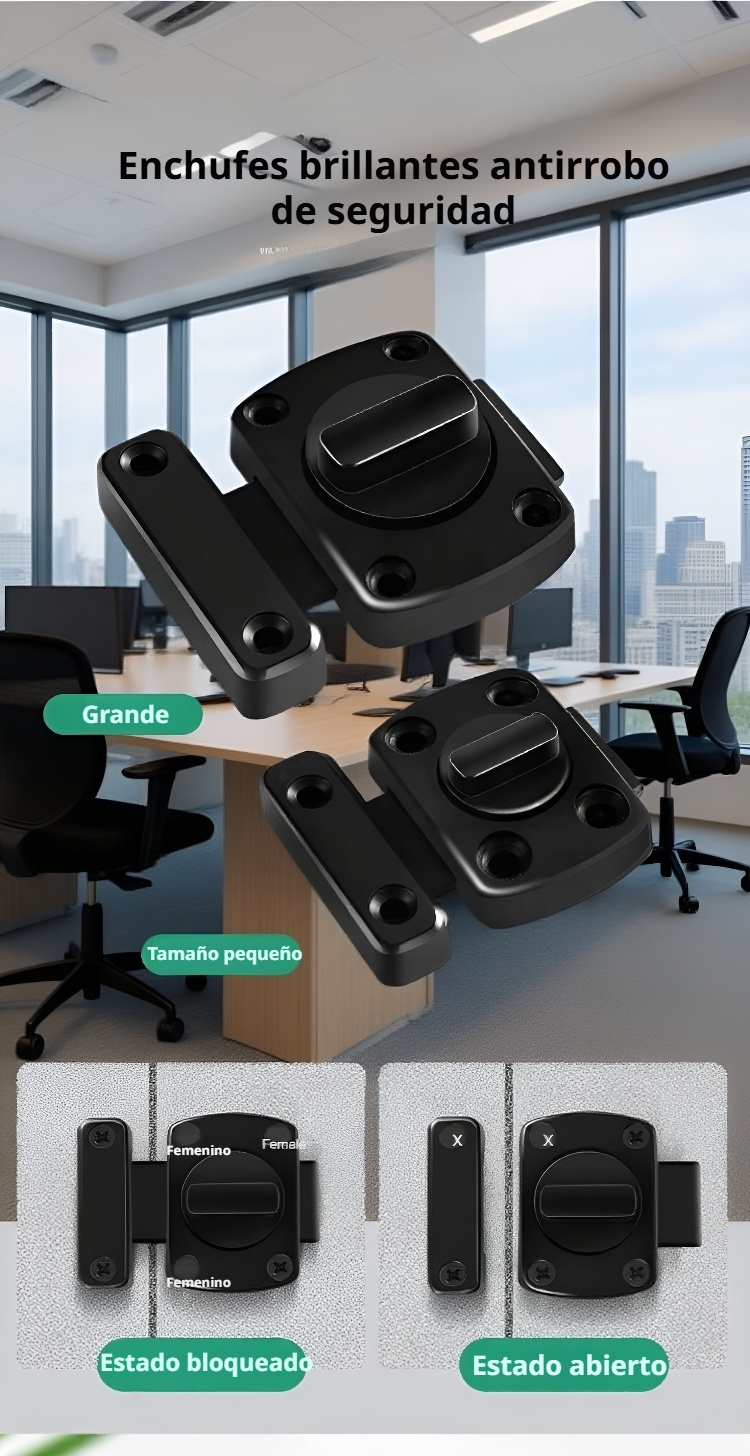 Cerradura resistente antirrobo para ventanas