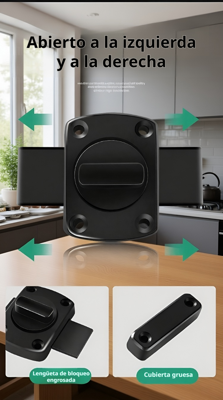 Instalación fácil del cerrojo giratorio reforzado