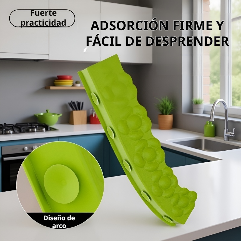 Barrera de silicona contra salpicaduras de agua