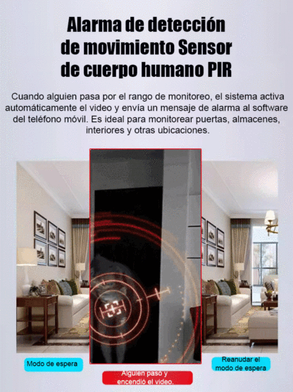 【Larga duración de batería】Cámara sin cables