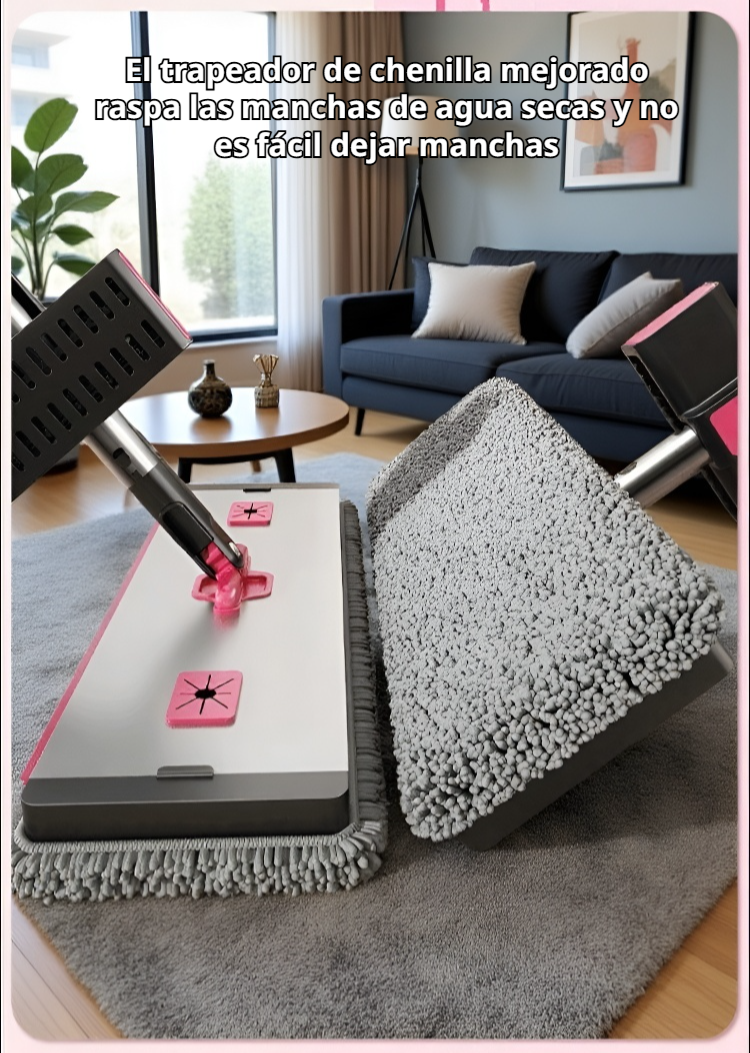 Mopa plana con iones de plata para limpieza profunda