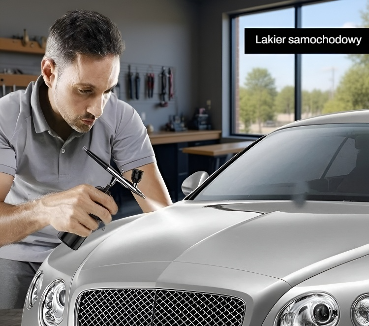 Ergonomiczny uchwyt przenośnego pistoletu natryskowego