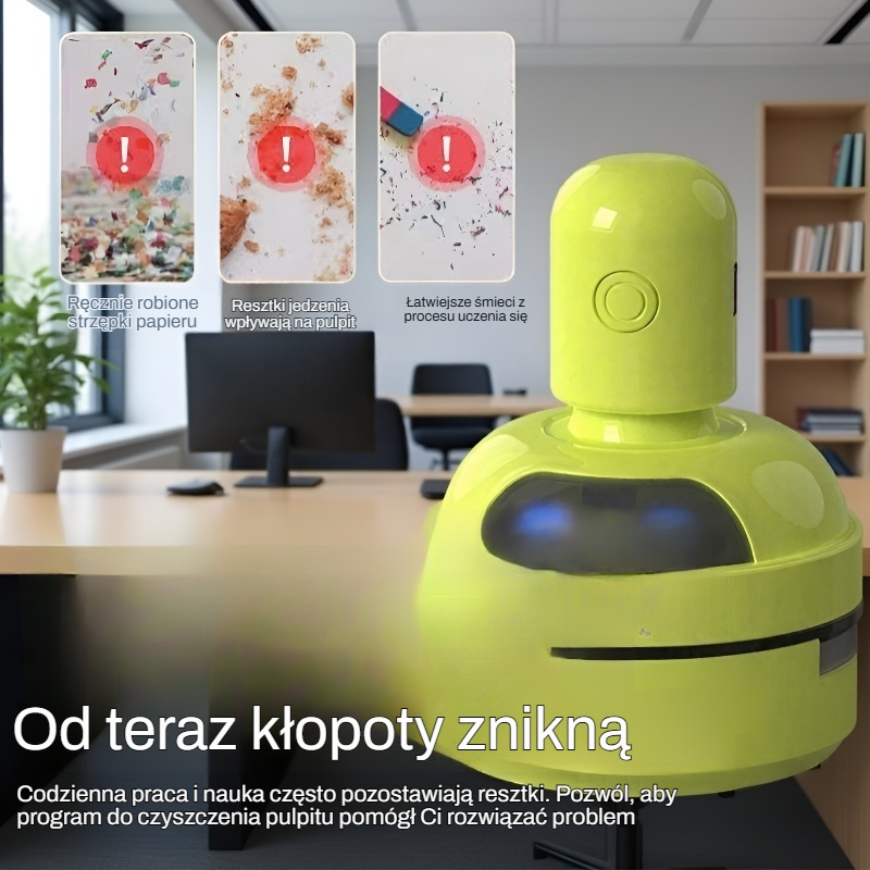 Bezprzewodowy mini odkurzacz biurkowy w kształcie kreskówkowym