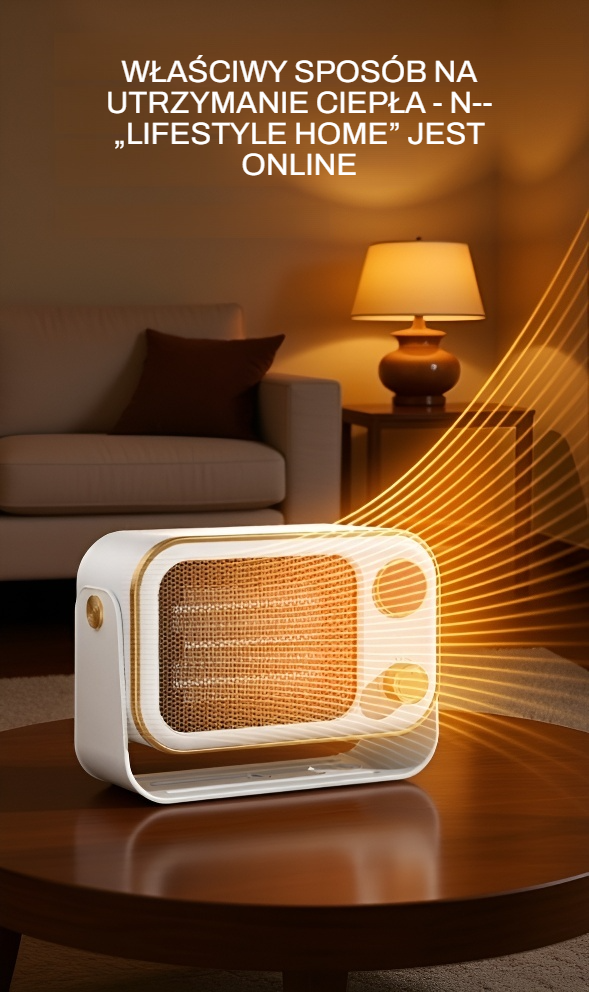 Ceramiczny grzejnik PTC naścienny z montażem bez wiercenia