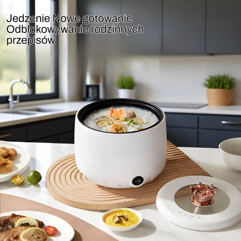 Wielofunkcyjny garnek elektryczny z nieprzywierającą powłoką do użytku domowego
