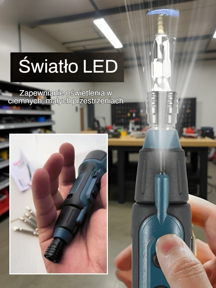  Profesjonalny zestaw elektrycznych wkrętaków akumulatorowych