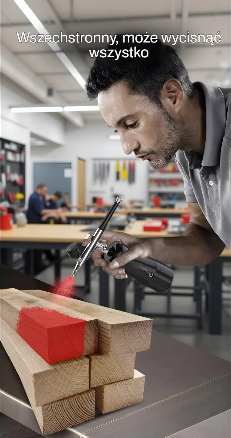 Pistolet natryskowy do łatwego rozpylania płynów