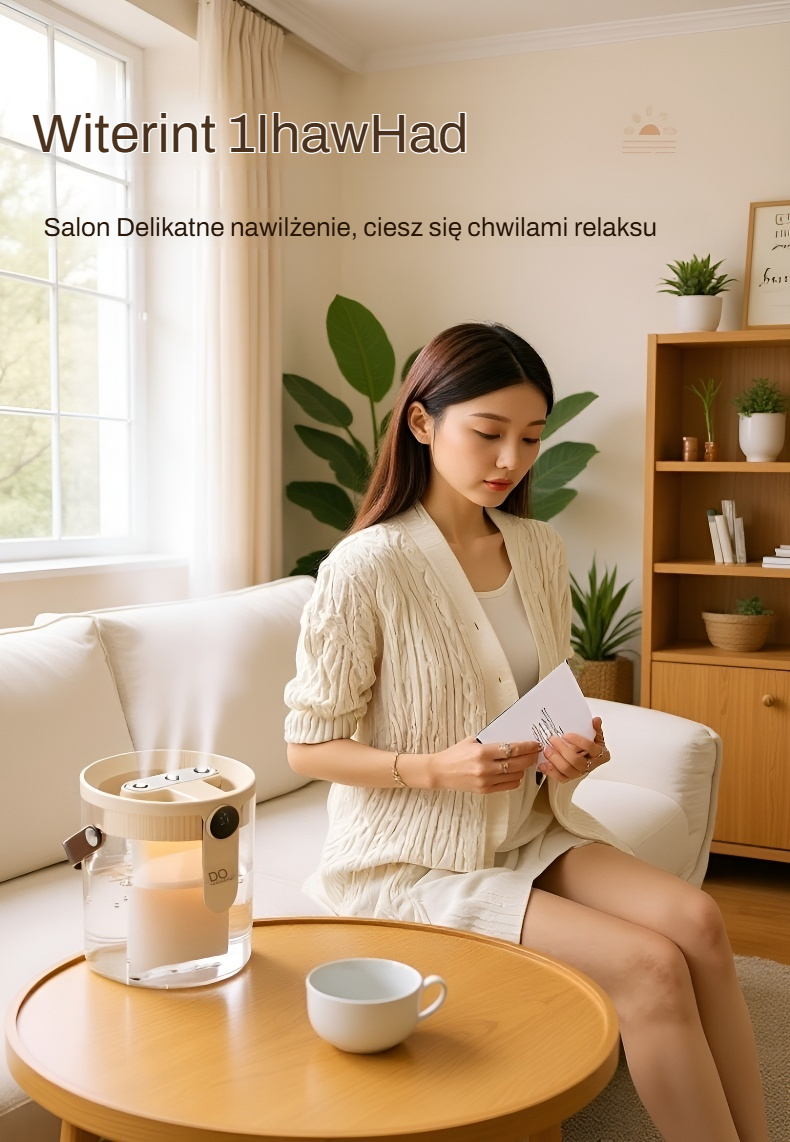 Funkcjonalny nawilżacz powietrza z regulacją mgły