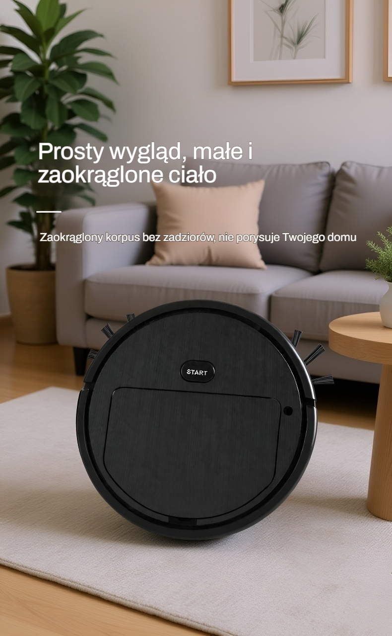 Mini robot sprzątający czyszczący różne powierzchnie