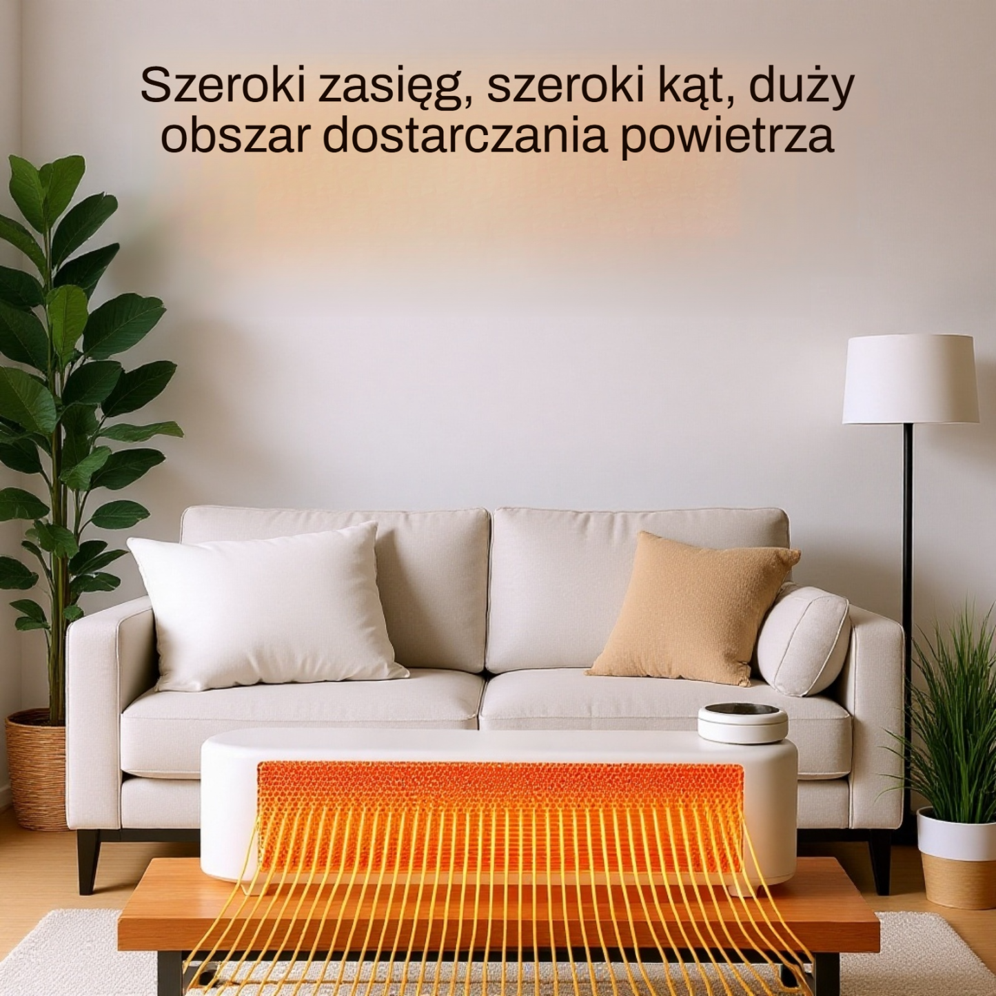 Mini cichy grzejnik biurkowy o niskiej mocy