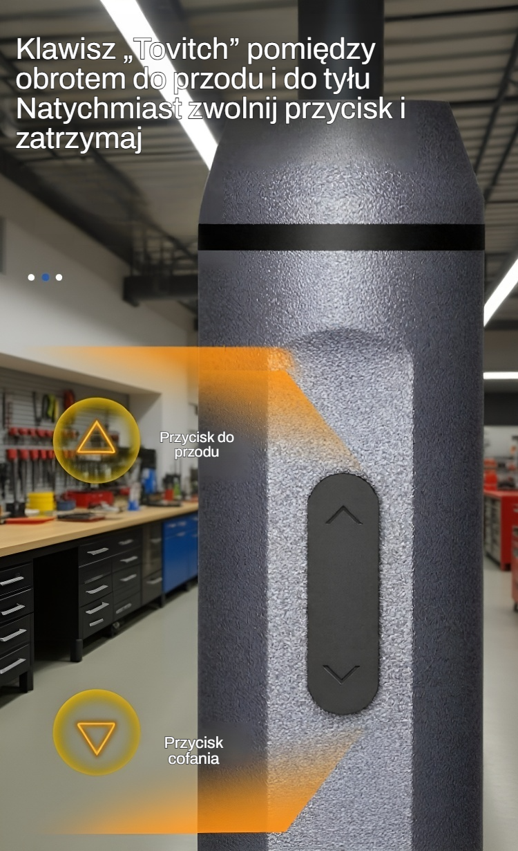 Bezprzewodowy mini wkrętak elektryczny z długą żywotnością