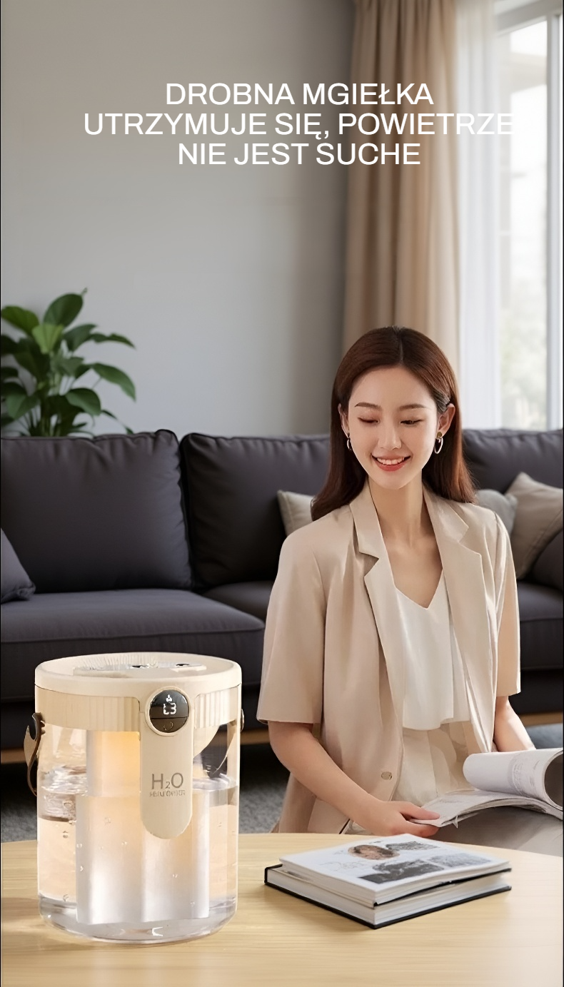 Nowoczesny design nawilżacza powietrza