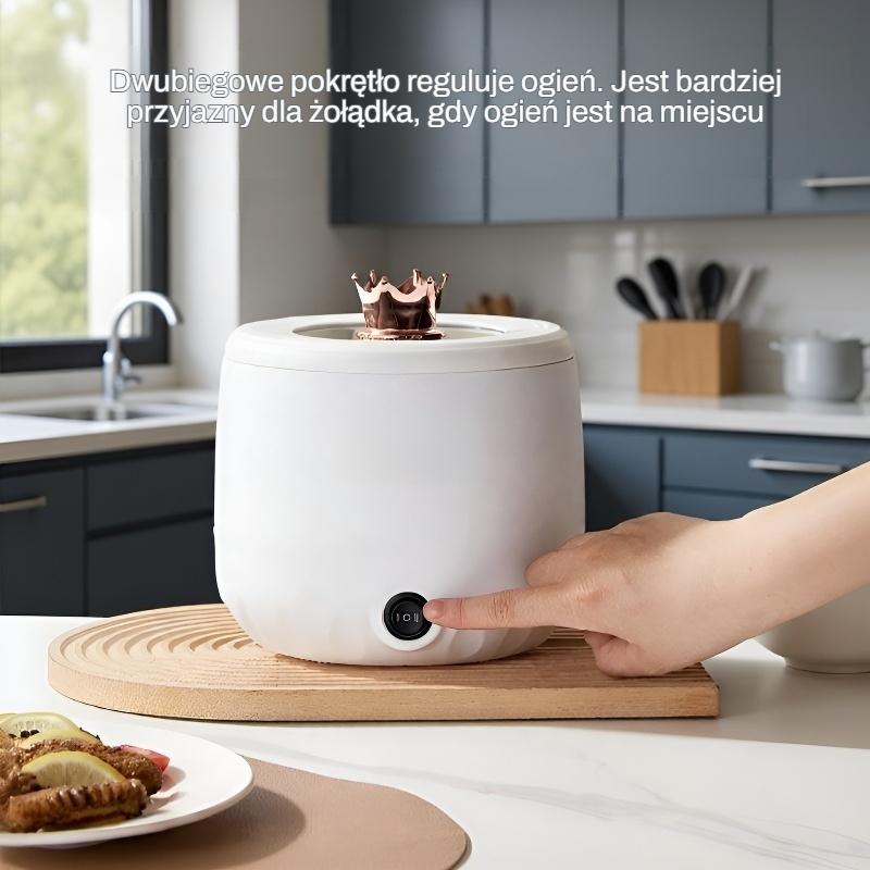 Wielofunkcyjny garnek elektryczny z nieprzywierającą powłoką do użytku domowego