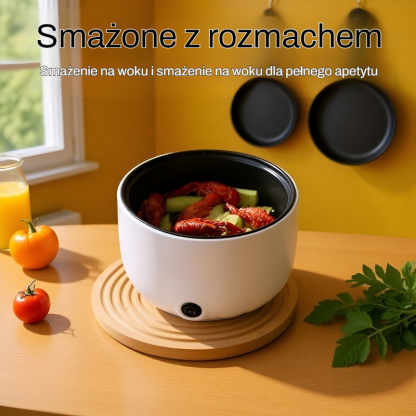 Wielofunkcyjny garnek elektryczny z nieprzywierającą powłoką do użytku domowego