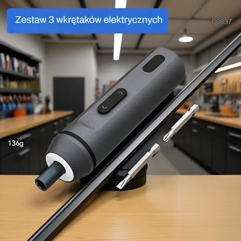 Bezprzewodowy mini zestaw wkrętaka elektrycznego o długiej żywotności