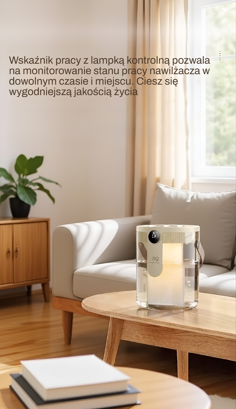 Nawilżacz powietrza generujący dużą ilość mgły