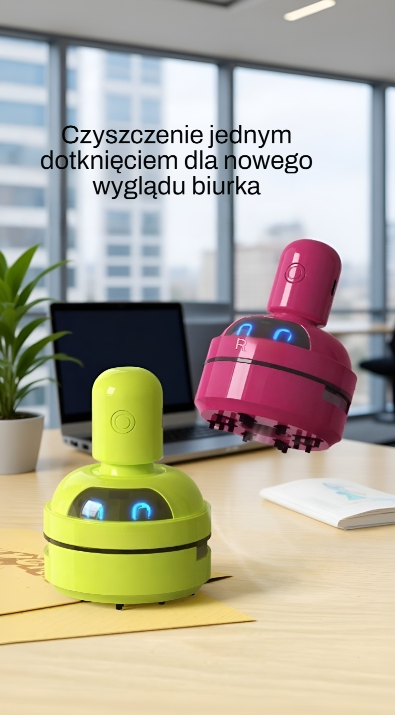 Lekki i wygodny odkurzacz biurkowy