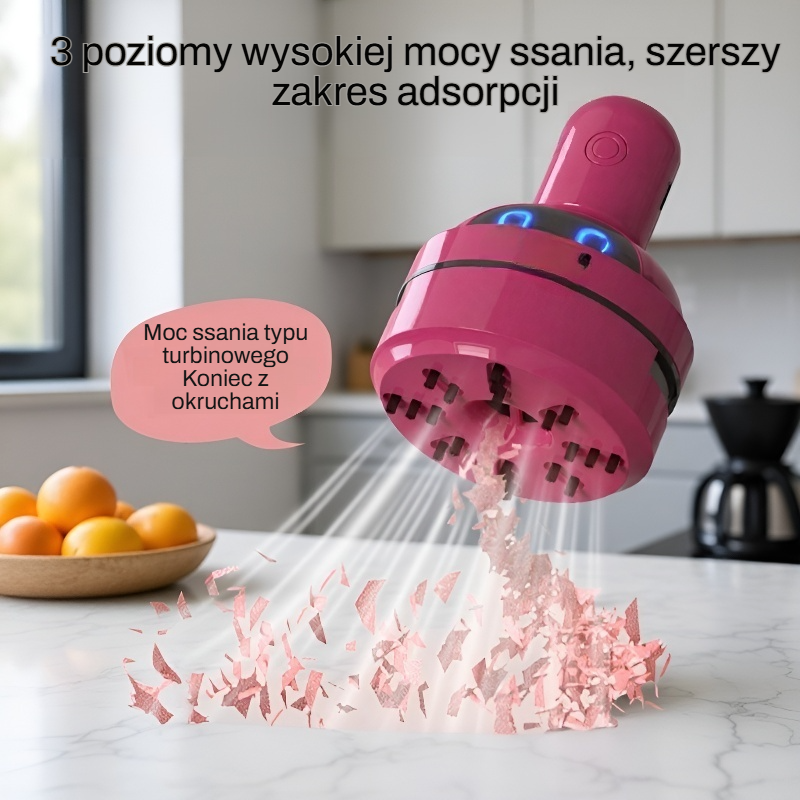 Bezprzewodowy mini odkurzacz biurkowy w kształcie kreskówkowym