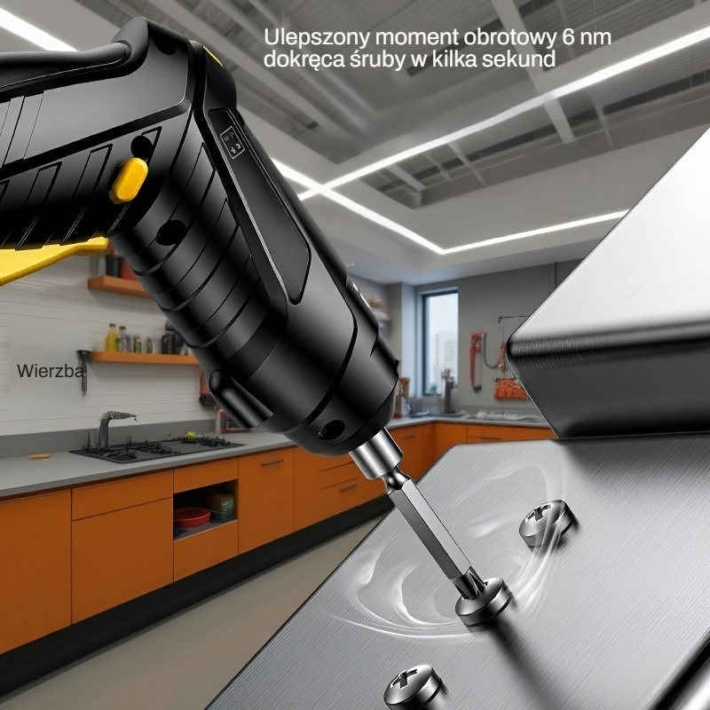 Elektryczny mały śrubokręt do domu, ładowany