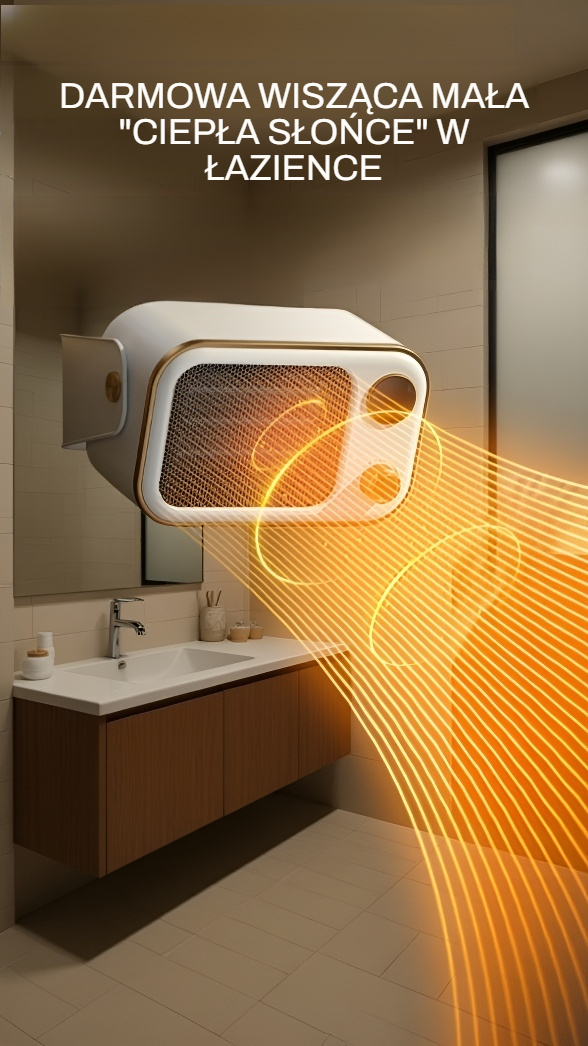 Ceramiczny grzejnik naścienny z cichą pracą