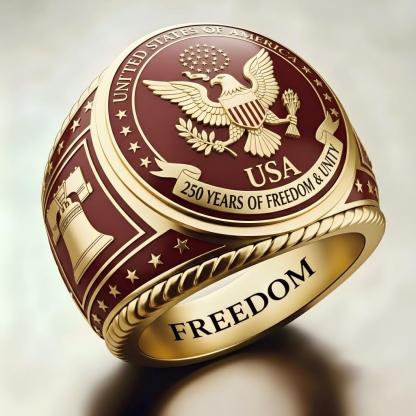 1776-2026 America Jubilee Ring