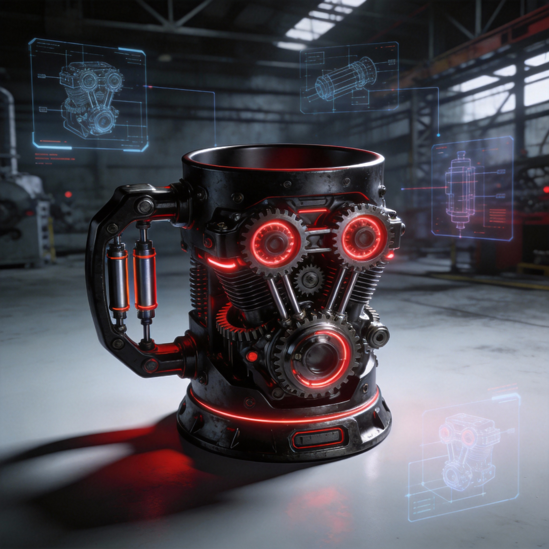 Mechanical Engine Style Mug