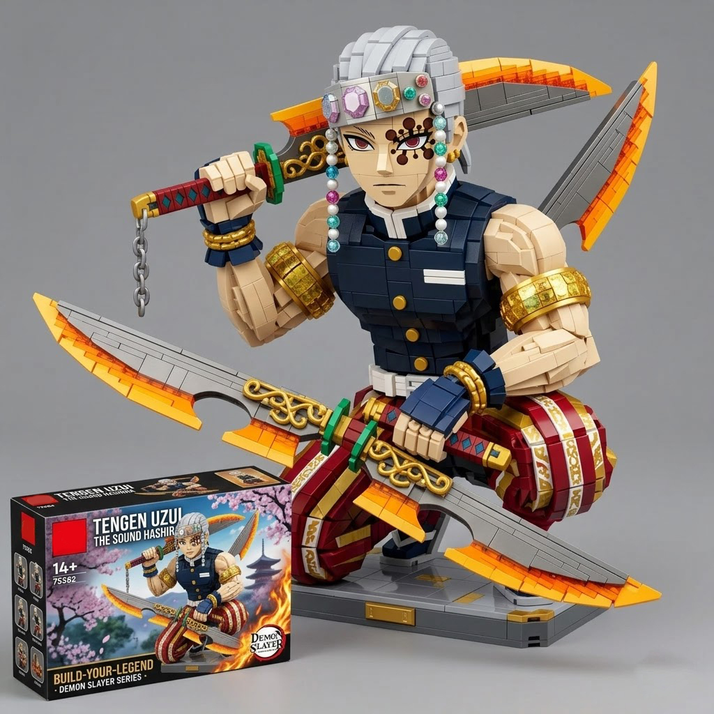 Demon Slayer Tengen Uzui Block Figure