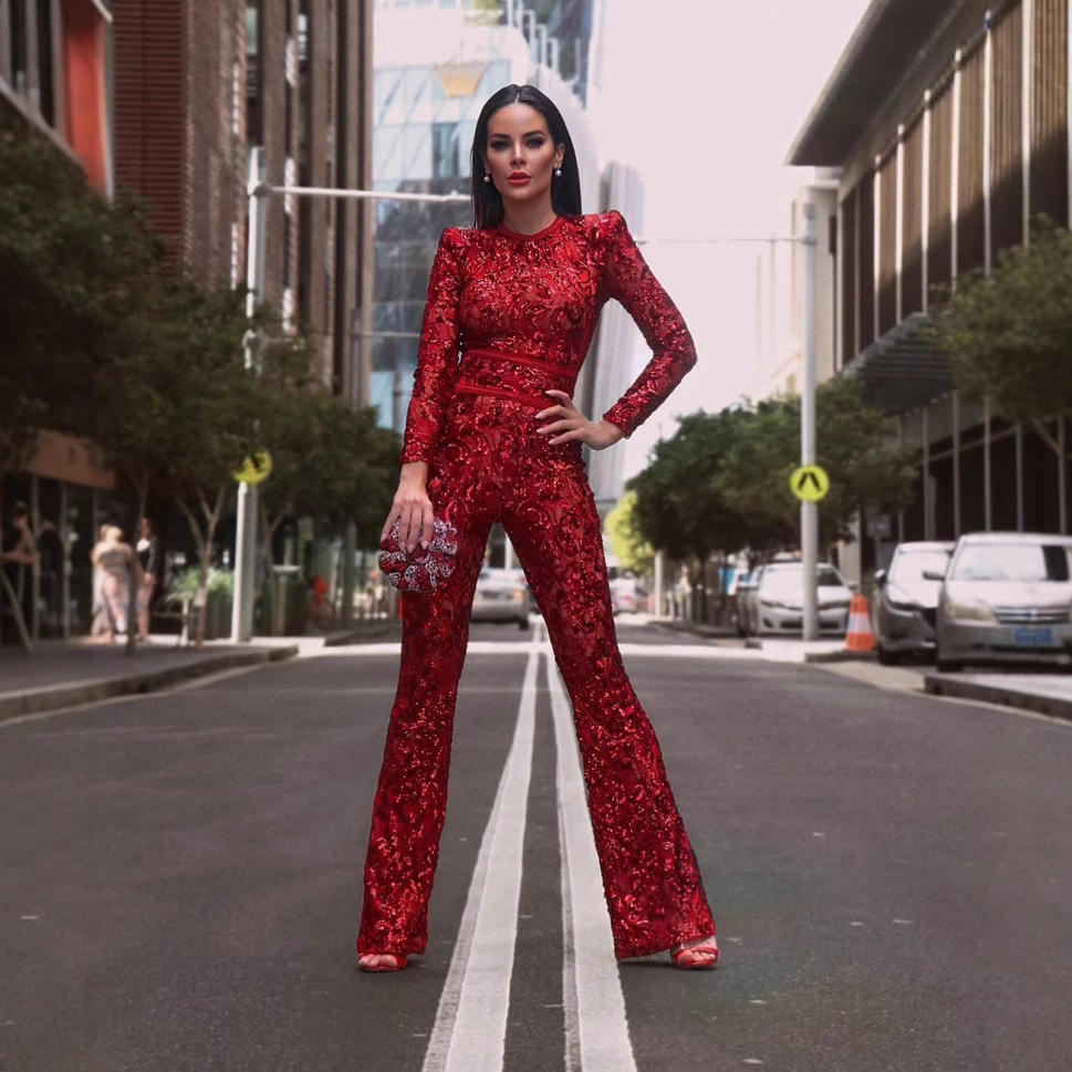 Arianne Red Jumpsuit