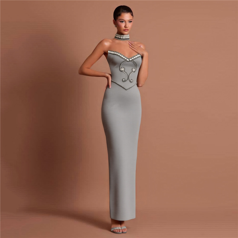 Arianne Gray Strapless Dress