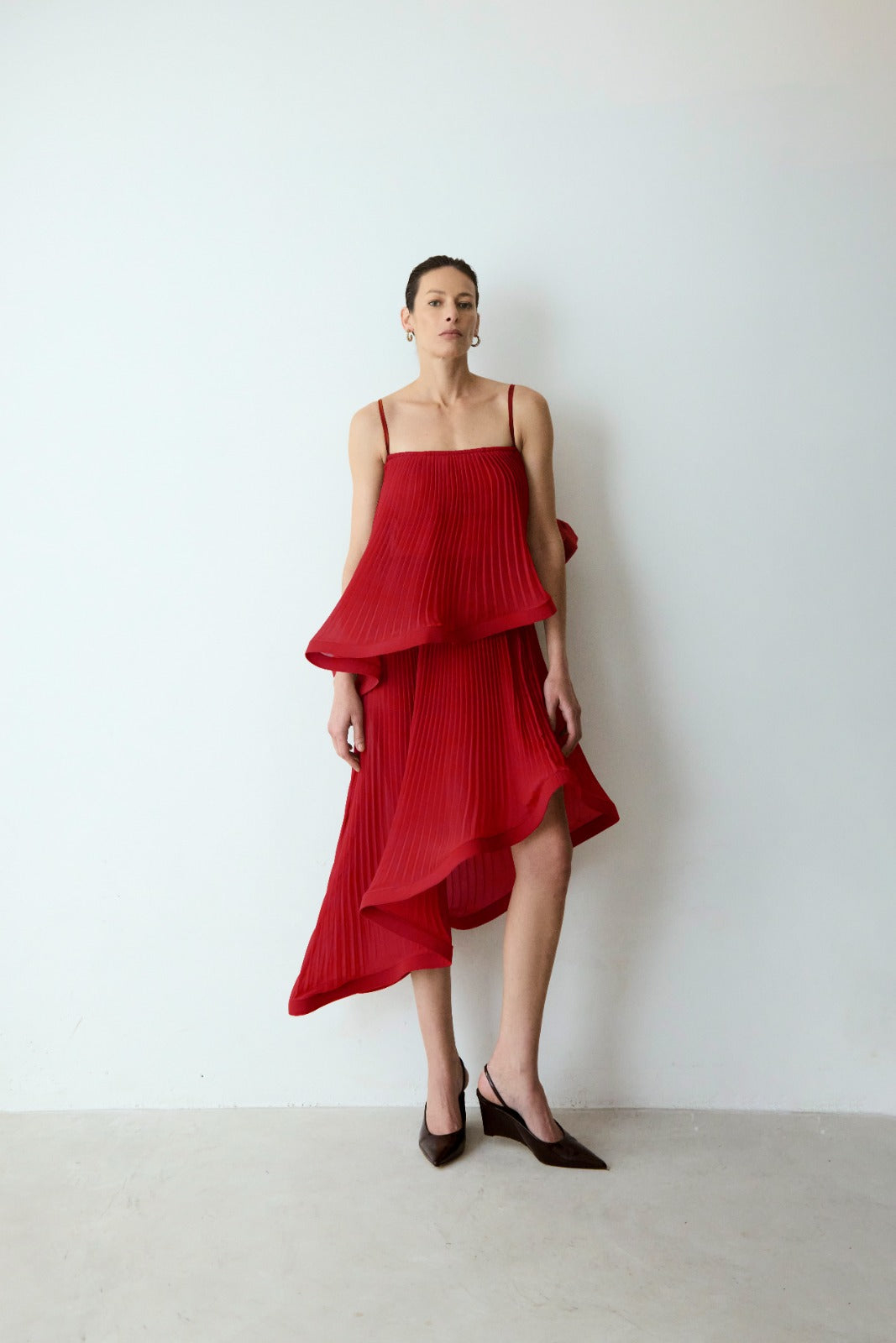 Ayla Brown Irregular Dress