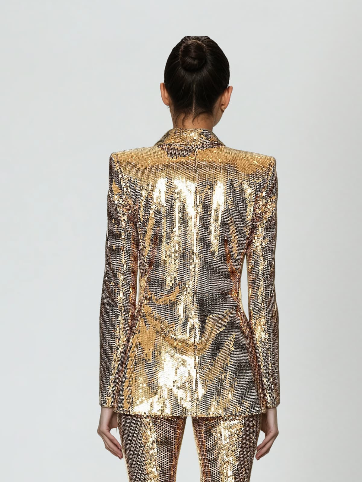 Annabel Gold Sequined Suit