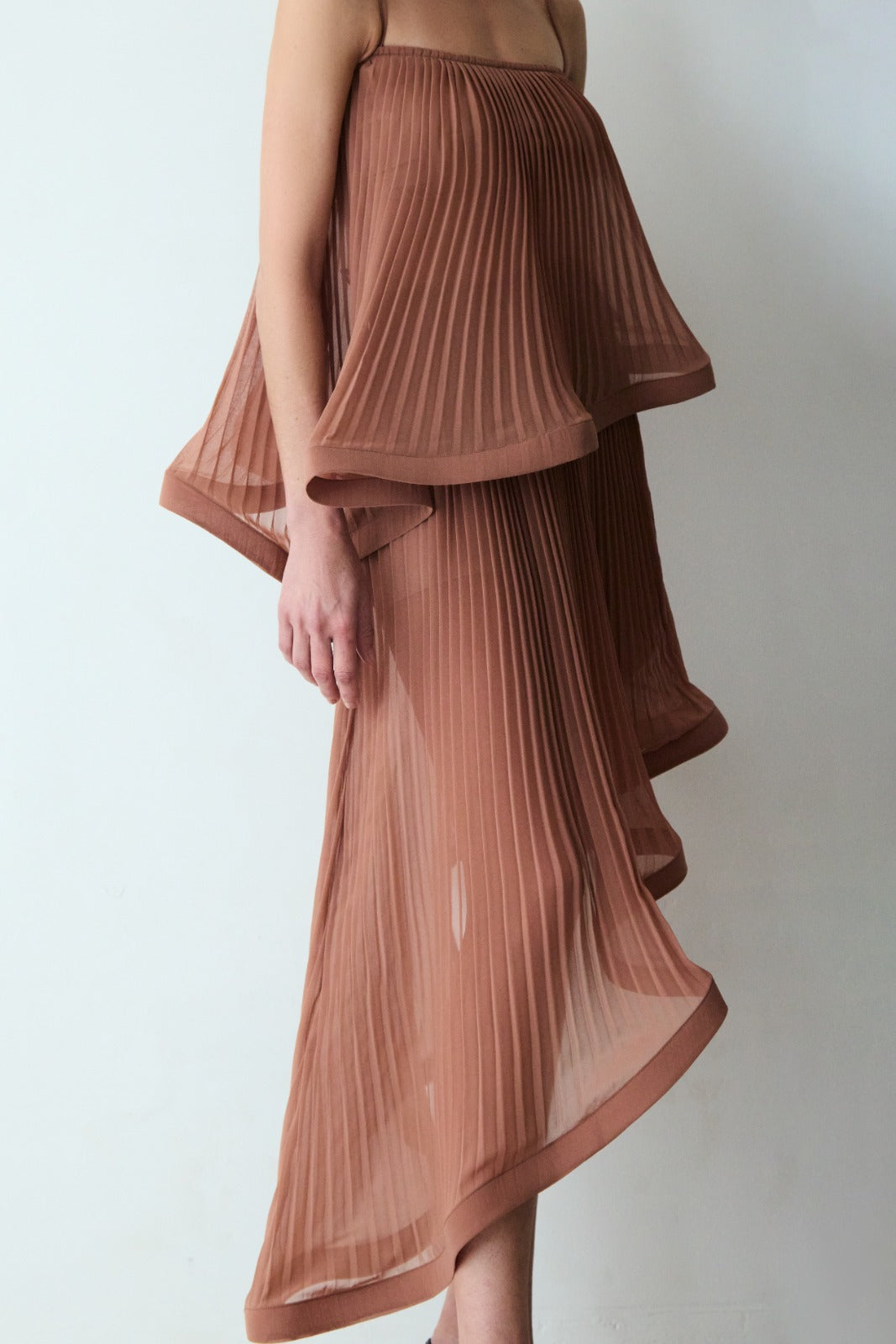 Ayla Brown Irregular Dress
