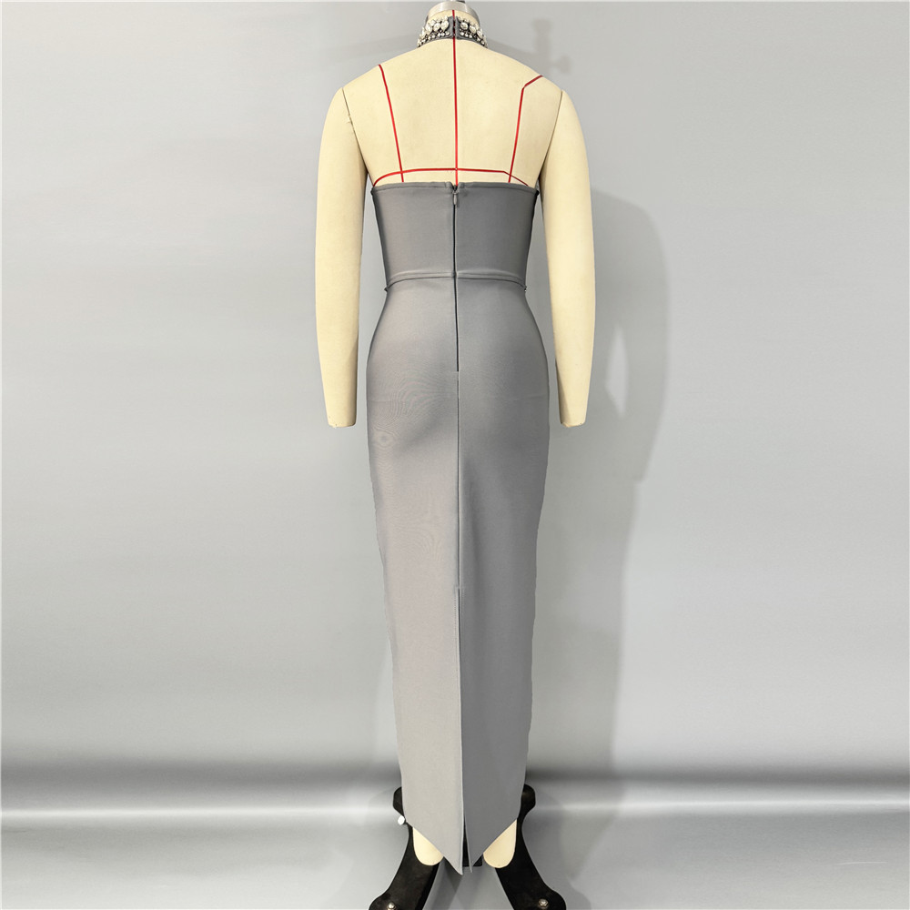 Arianne Gray Strapless Dress