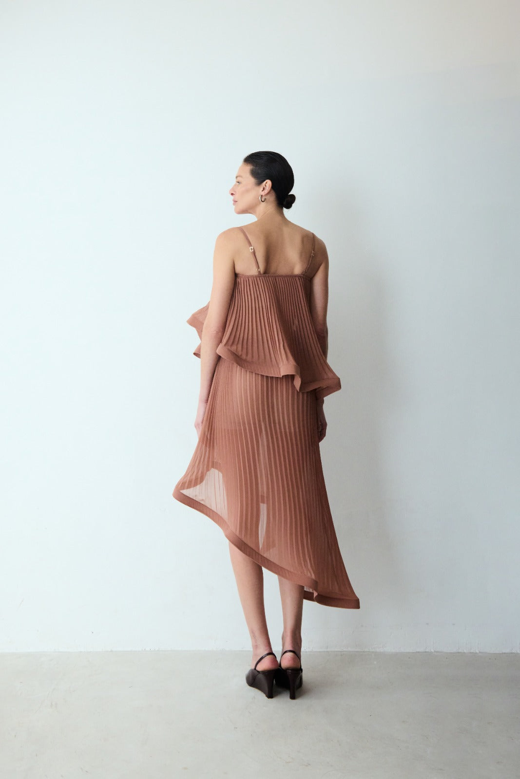 Ayla Brown Irregular Dress