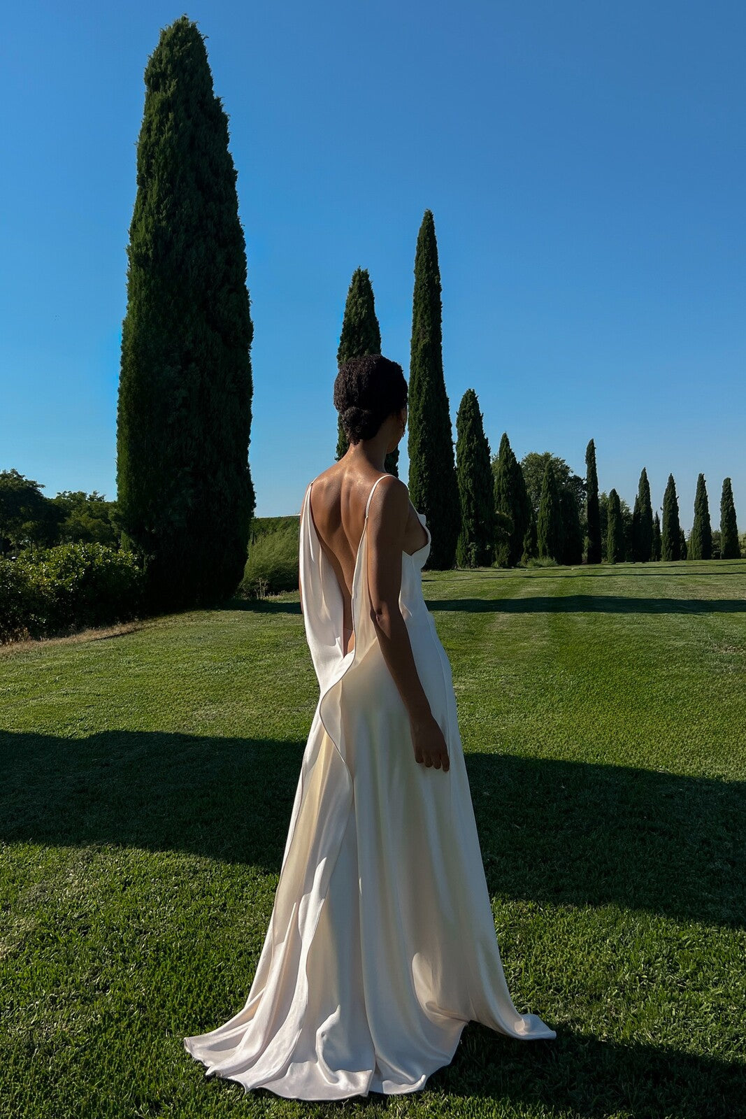 Beatrice White Backless Dress