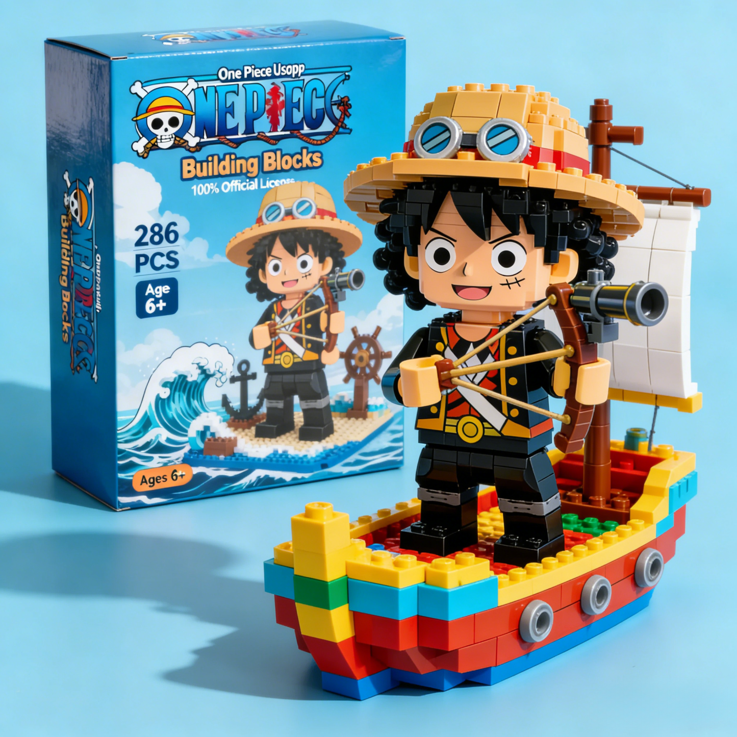 Monkey D. Luffy Classic Block Figure | Must-Have for One Piece Fans