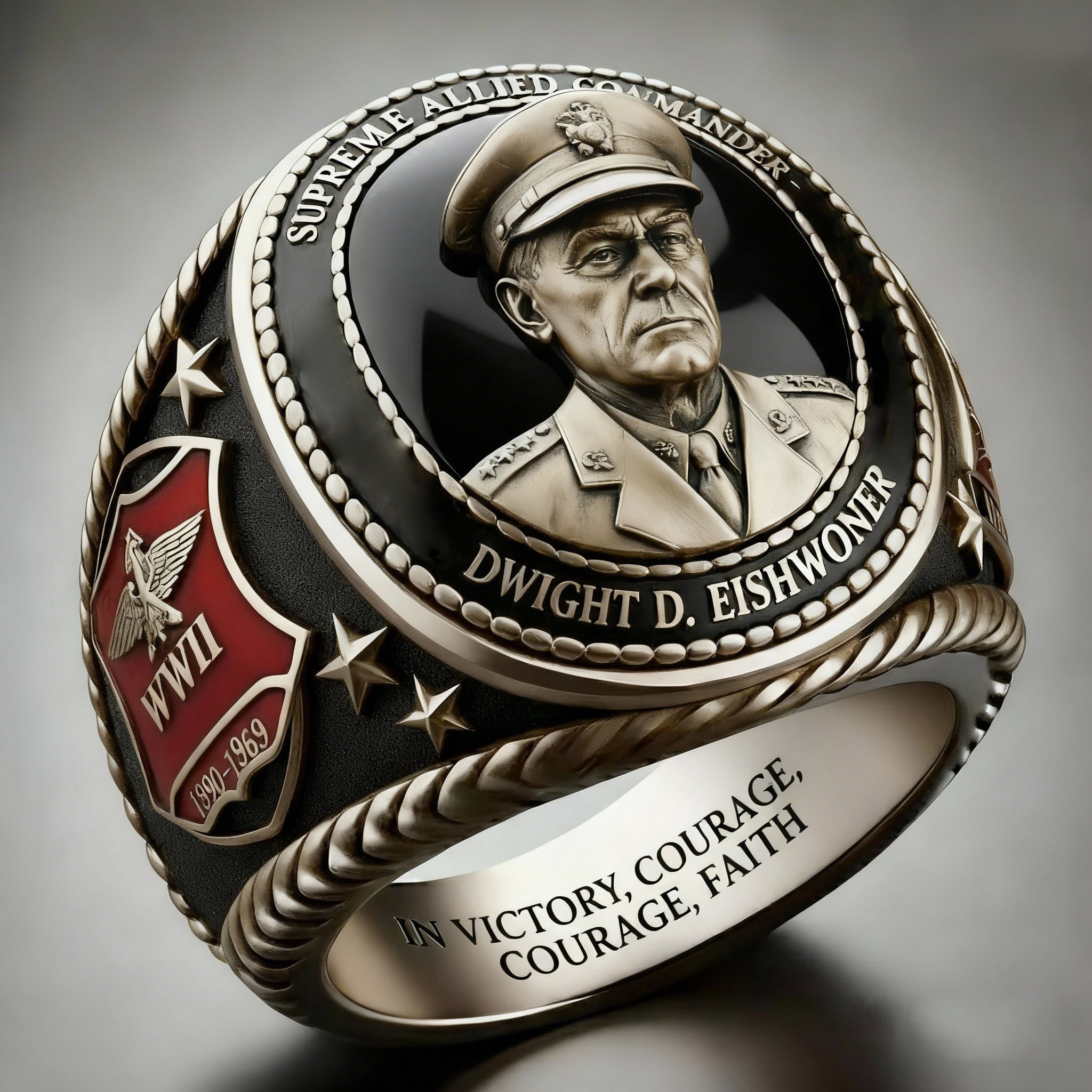 WWII Supreme Commander Tribute Ring – Allied Victory Edition